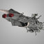 Space Battleship Yamato 2202 Statue Cosmofleet SP Aircraft Warriors of Love U.N.C.F. AAA-1 Andromeda Re. 19 cm