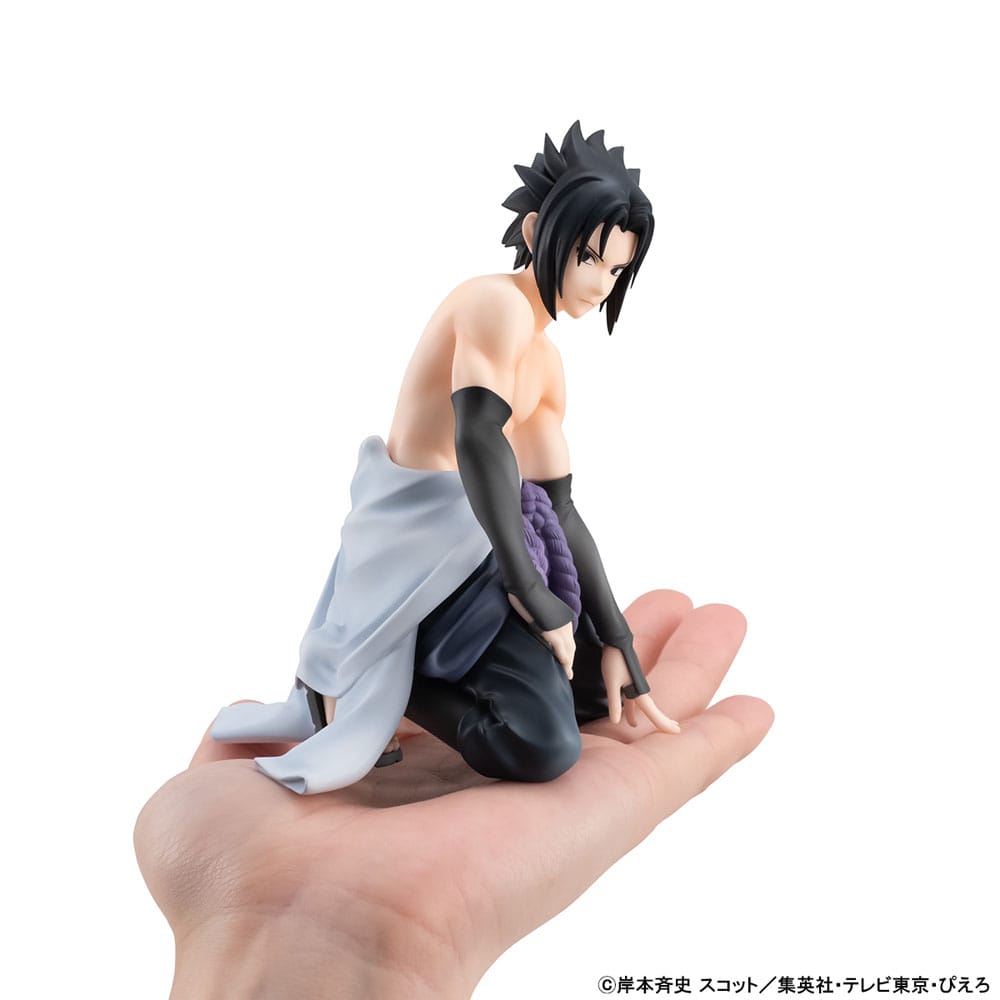 Naruto Shippuden GEM Series PVC Statue Sasuke Palm Size 12 cm