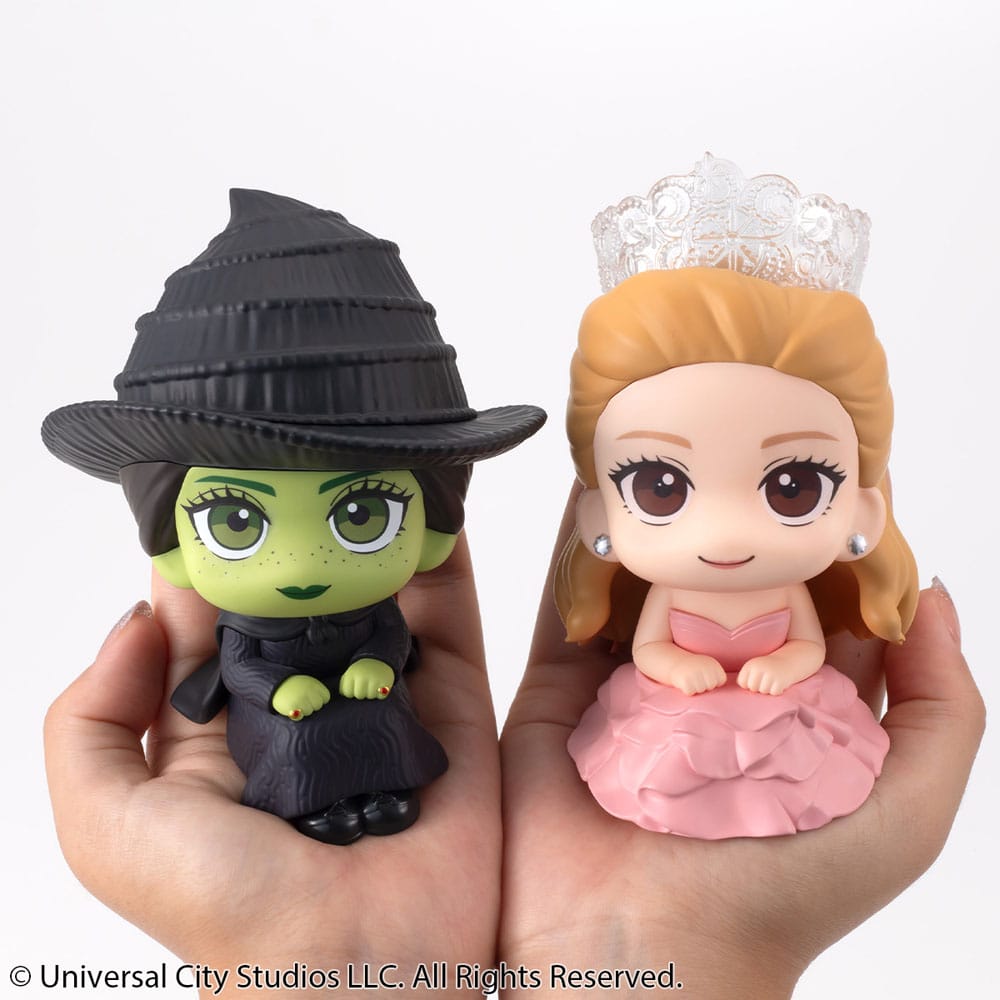 Wicked Look Up PVC Statues Elphaba &amp; Glinda (with gift) 11 cm