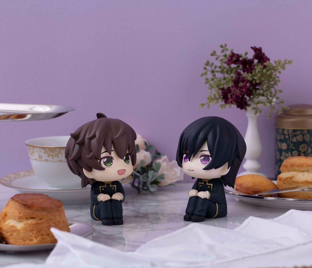 Code Geass Lelouch of the Rebellion Look Up PVC Statues Lelouch Lamperouge &amp; Suzaku Kururugi Set (with gift) 11 cm