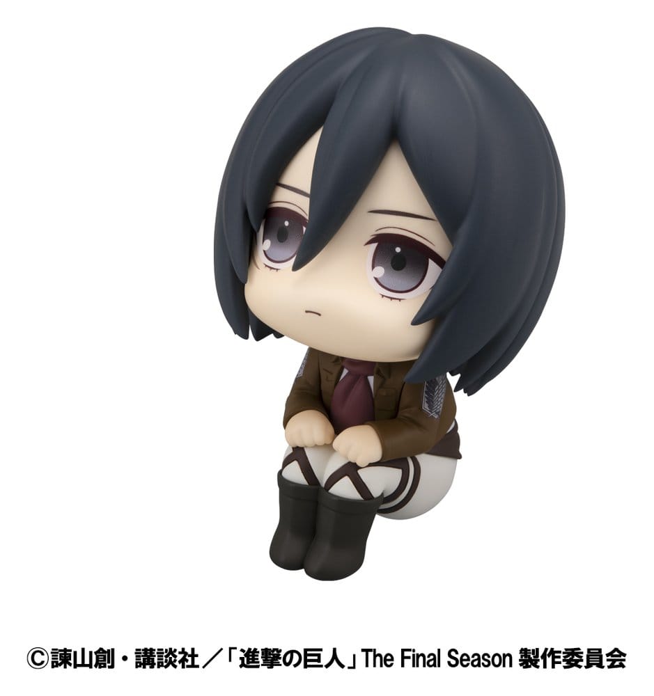 Attack on Titan Look Up PVC Statues Levi Cleaning up Ver. & Mikasa Ackerman (with gift) 11 cm