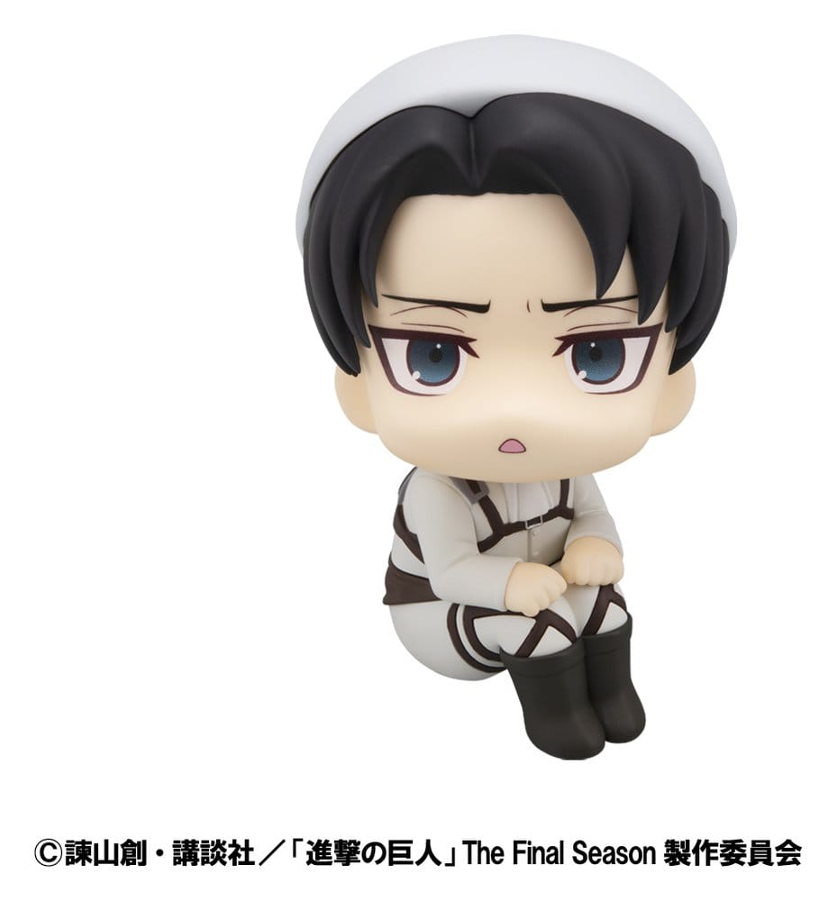 Attack on Titan Look Up PVC Statues Levi Cleaning up Ver. & Mikasa Ackerman (with gift) 11 cm