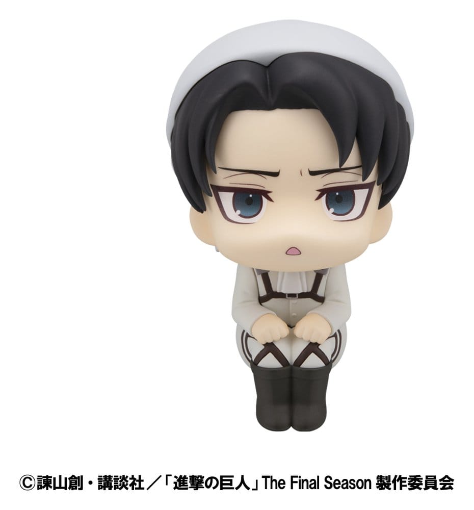 Attack on Titan Look Up PVC Statues Levi Cleaning up Ver. & Mikasa Ackerman (with gift) 11 cm