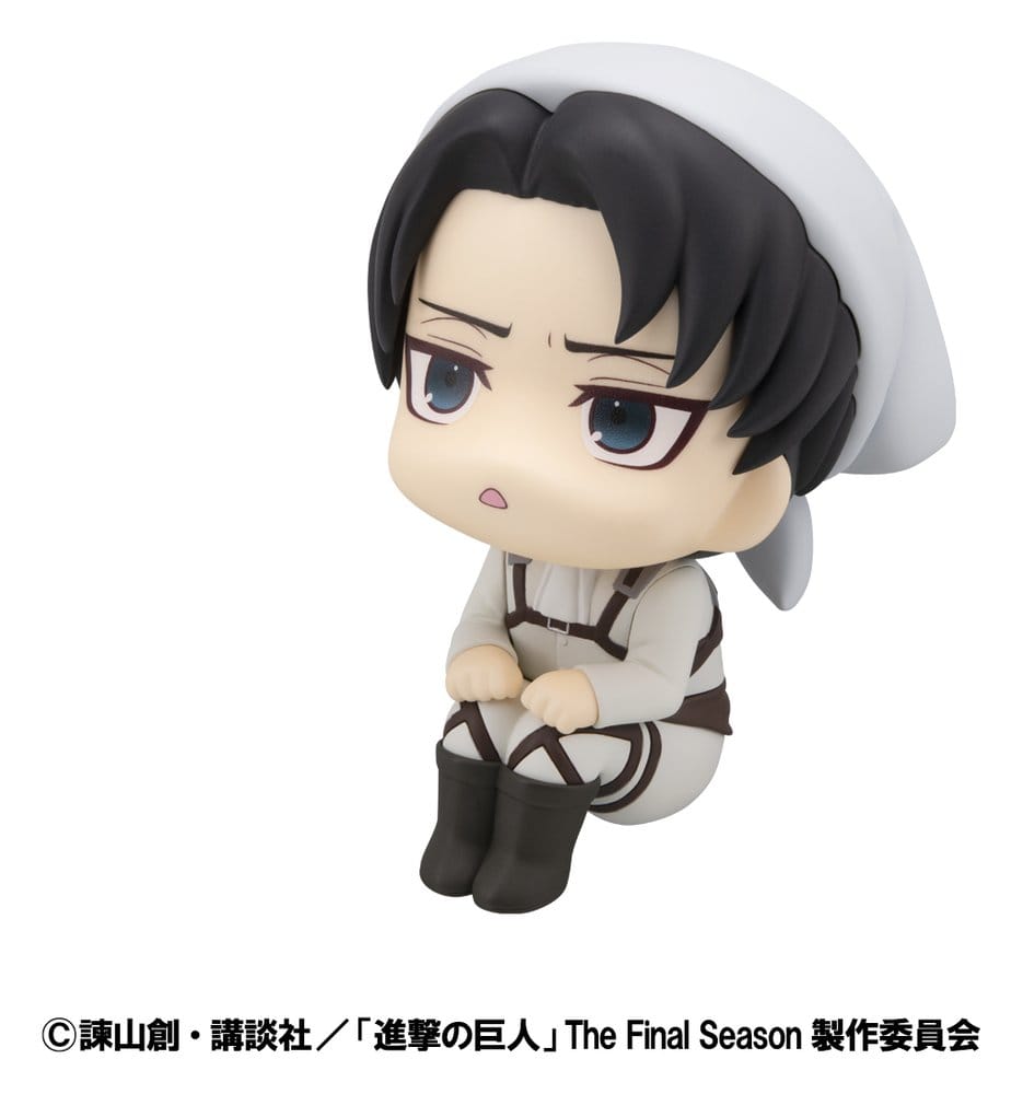 Attack on Titan Look Up PVC Statues Levi Cleaning up Ver. & Mikasa Ackerman (with gift) 11 cm