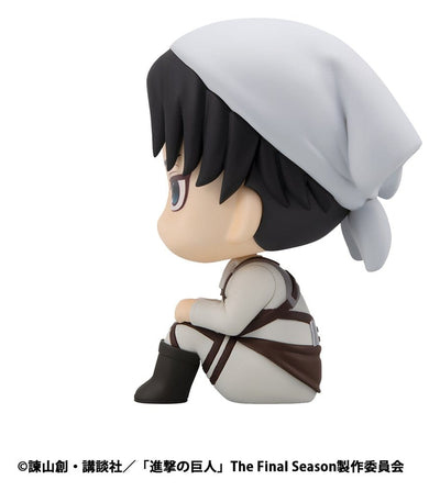 Attack on Titan Look Up PVC Statues Levi Cleaning up Ver. & Mikasa Ackerman (with gift) 11 cm