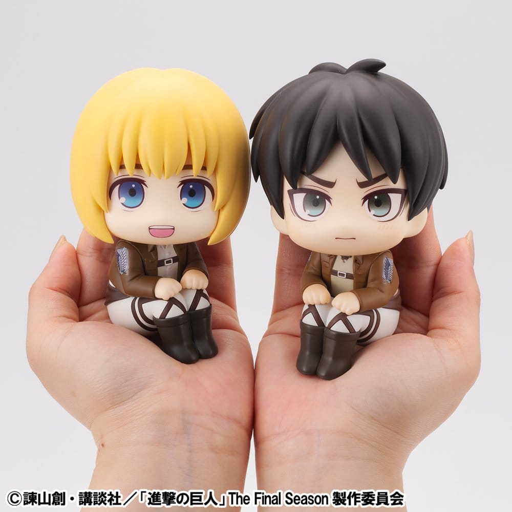 Attack on Titan Lookup PVC Figures 2-Pack Armin Arlert & Eren Yeager Grumpy Ver. 11 cm (with gift)