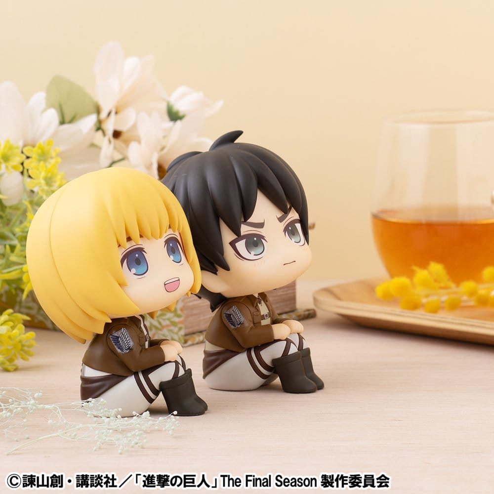 Attack on Titan Lookup PVC Figures 2-Pack Armin Arlert & Eren Yeager Grumpy Ver. 11 cm (with gift)