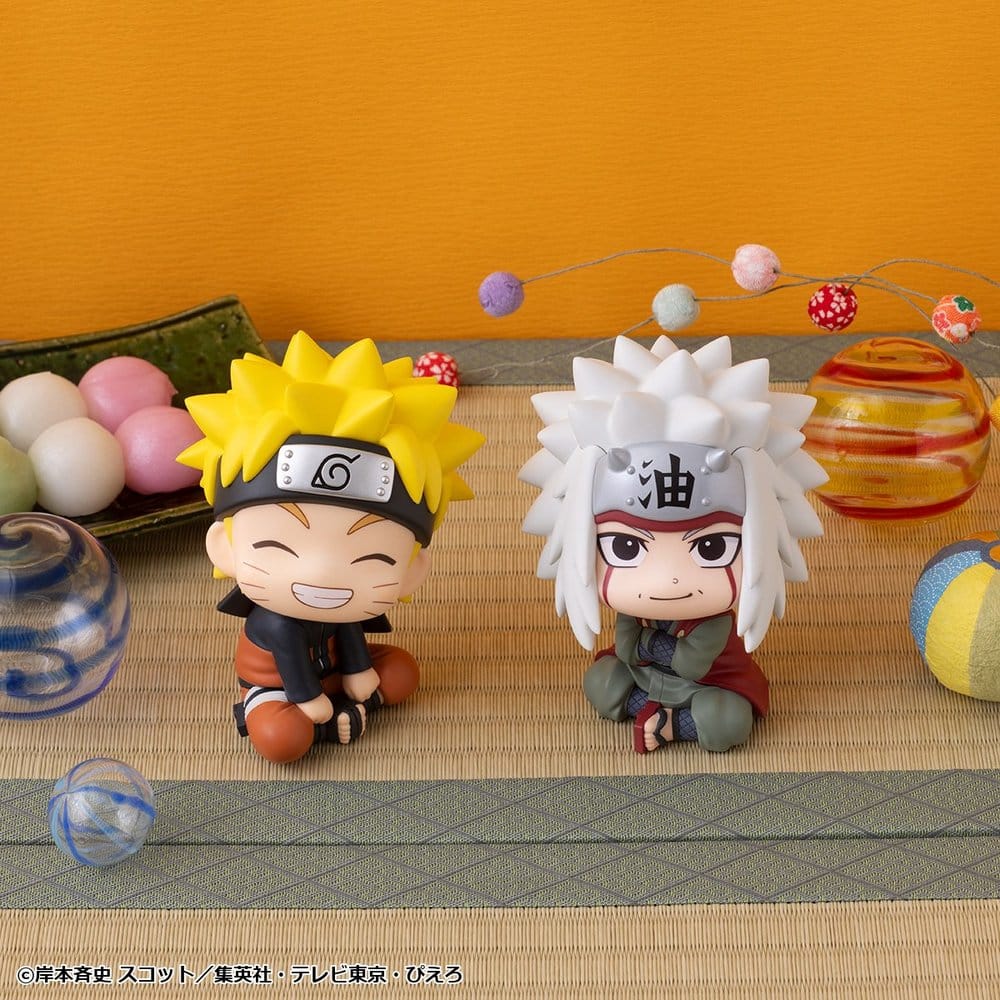 Naruto Shippuden Look Up PVC Figures 2-Pack Naruto Uzumaki Smile Ver. & Jiraiya 11 cm (with gift)