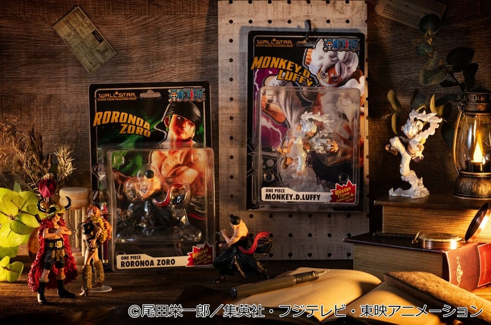 One Piece Wallstar PVC Figures 2-Pack Monkey D. Luffy Gear Fifth & Roronoa Zoro (with gift) 10 cm