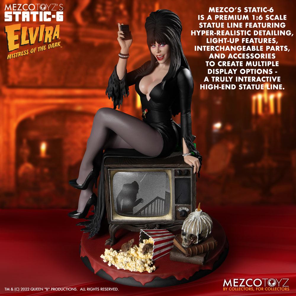 Elvira Mistress of the Dark Static-6 PVC Statue 1/6 Elvira 42 cm