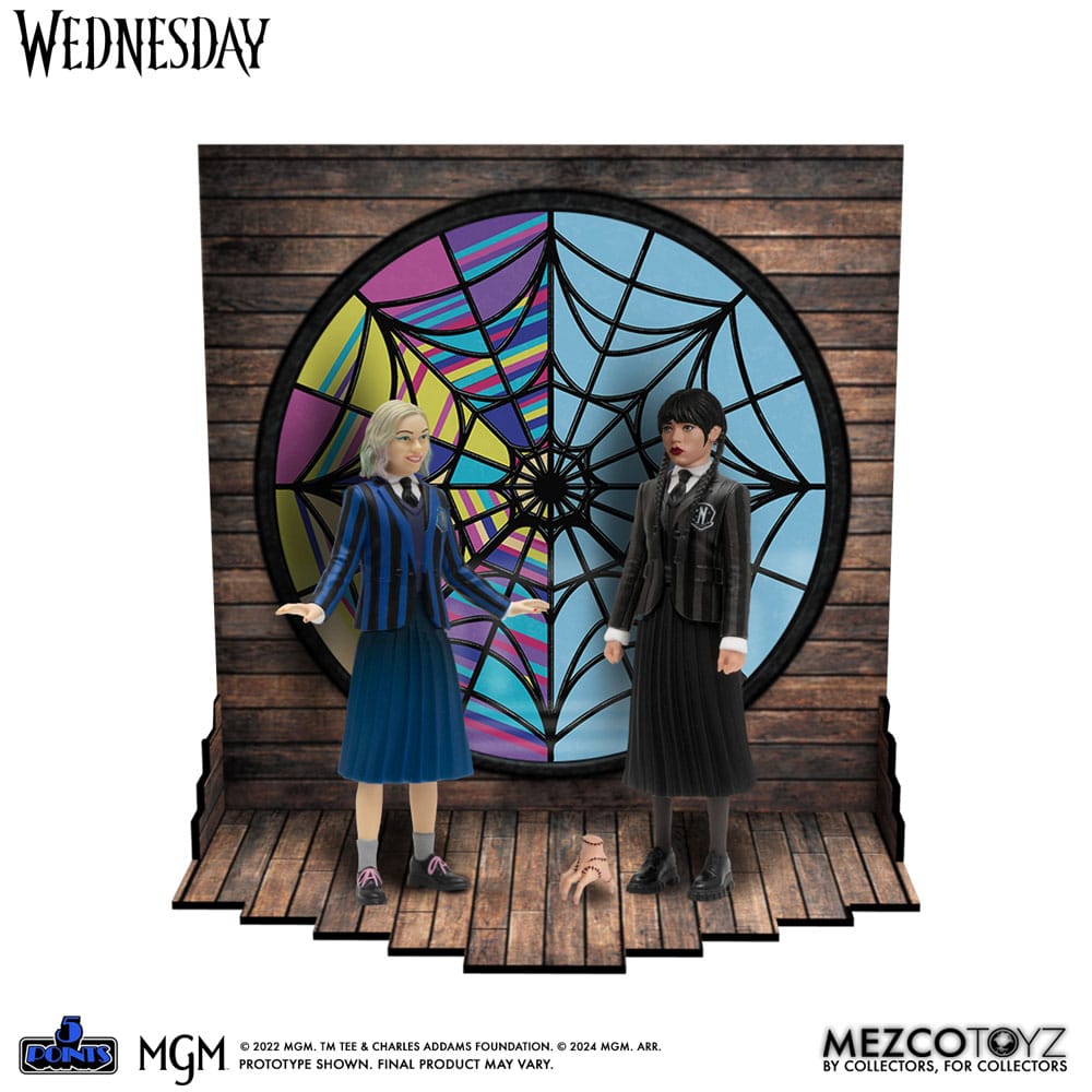 Wednesday 5 Points Figure Wednesday & Enid Boxed Set 10 cm