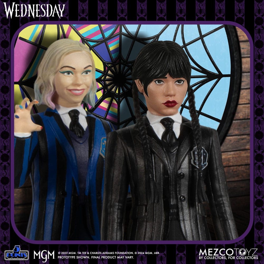 Wednesday 5 Points Figure Wednesday & Enid Boxed Set 10 cm