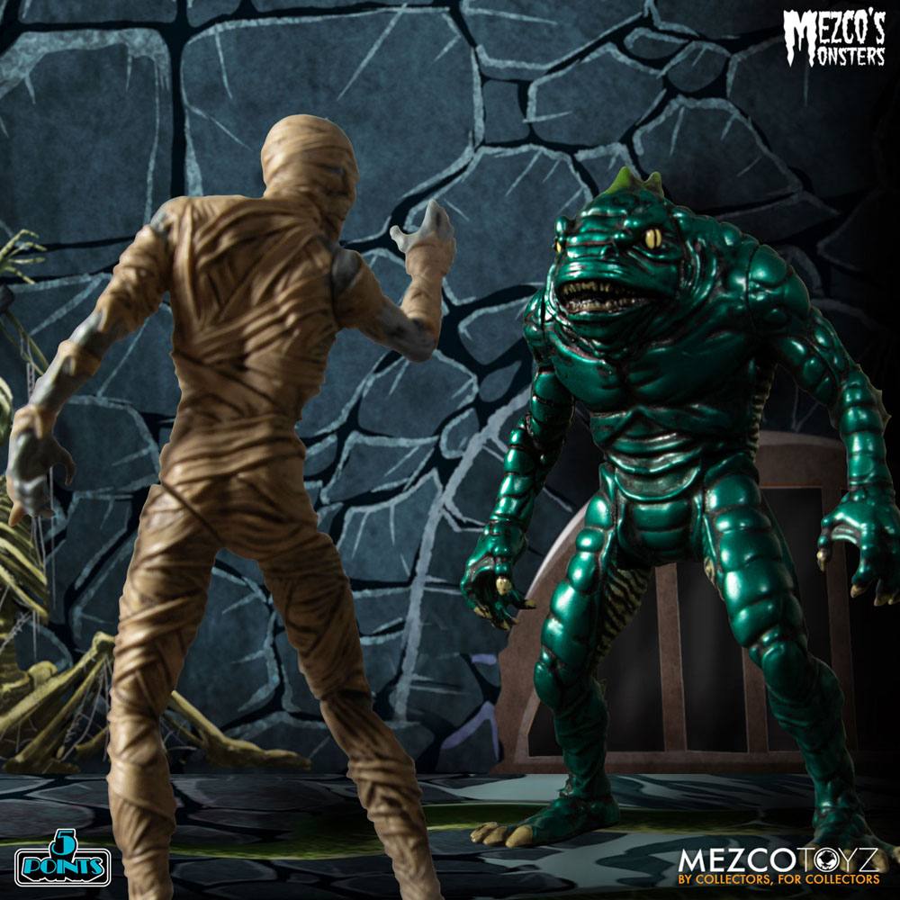 Mezco's Monsters 5 Points Action Figures Tower of Fear Deluxe Set 9 cm