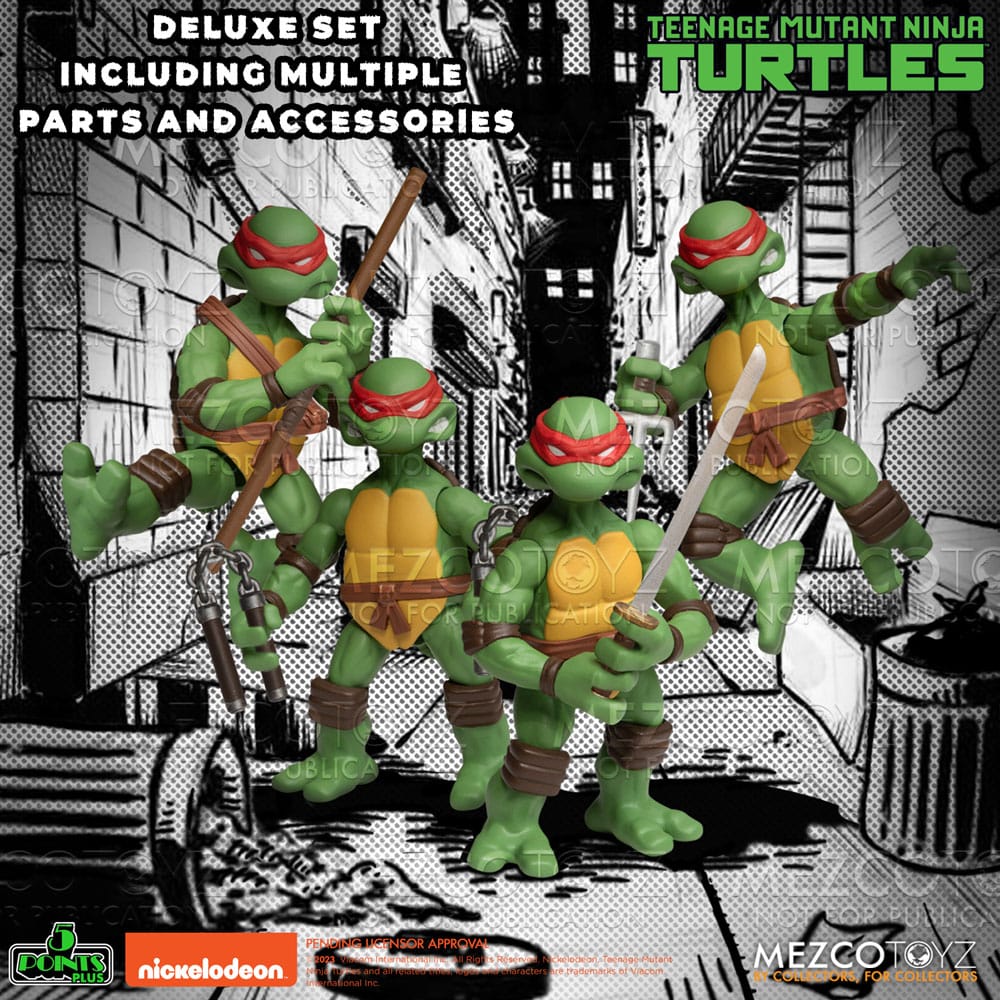 Teenage Mutant Ninja Turtles Action Figures Teenage Mutant Ninja Turtles Deluxe Set 8 cm