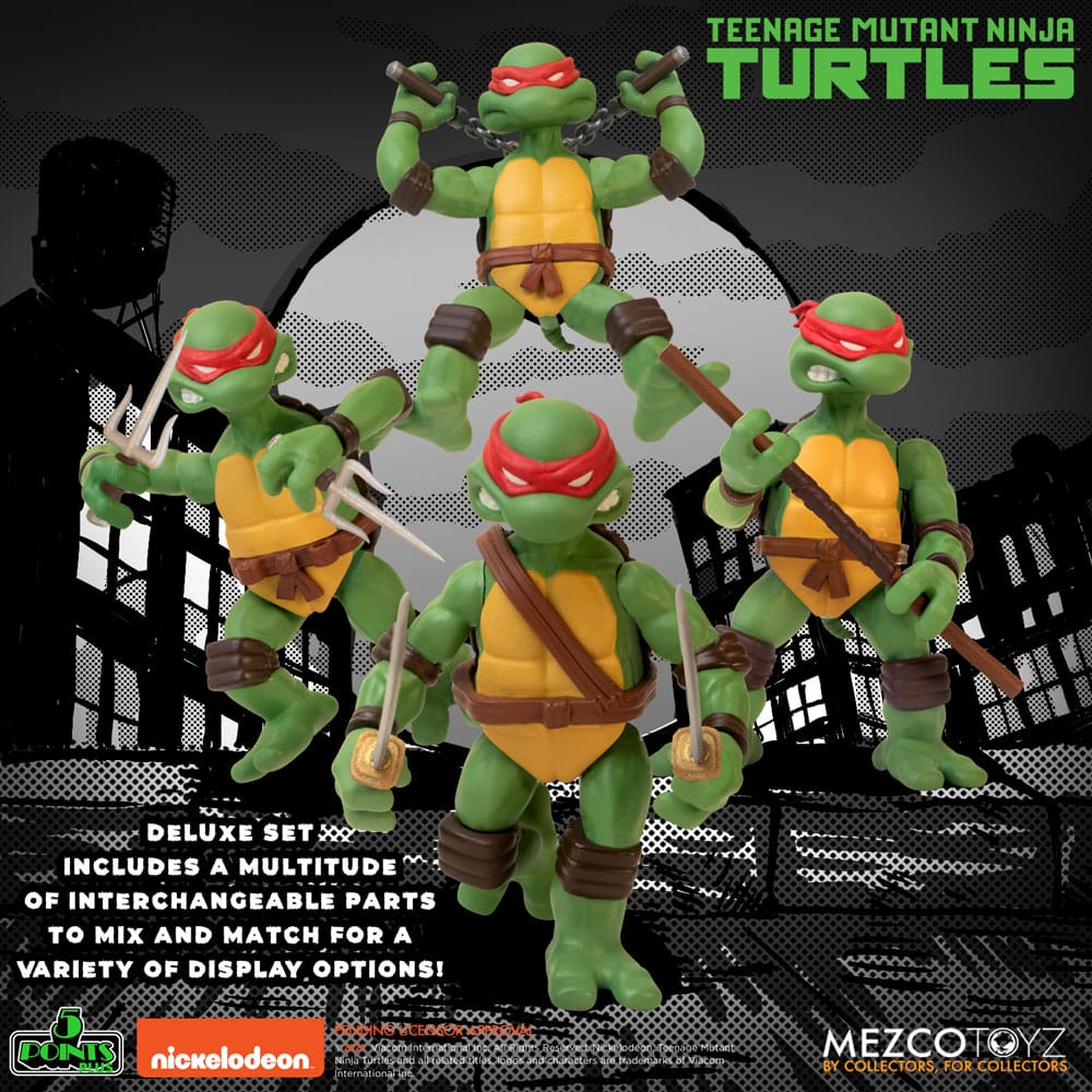 Teenage Mutant Ninja Turtles Action Figures Teenage Mutant Ninja Turtles Deluxe Set 8 cm