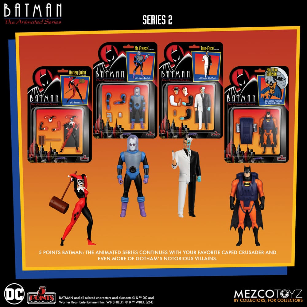 Batman: The Animated Series 2 5 Points Action Figures Deluxe Box Set 9 cm