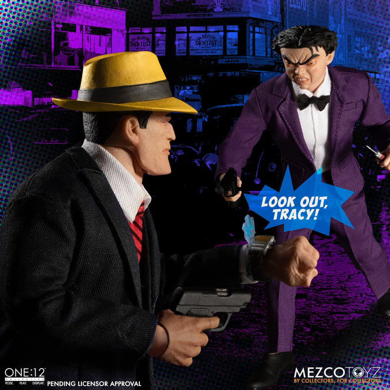 Dick Tracy Action Figures 1/12 Dick Tracy vs Flattop Box Set 17 cm