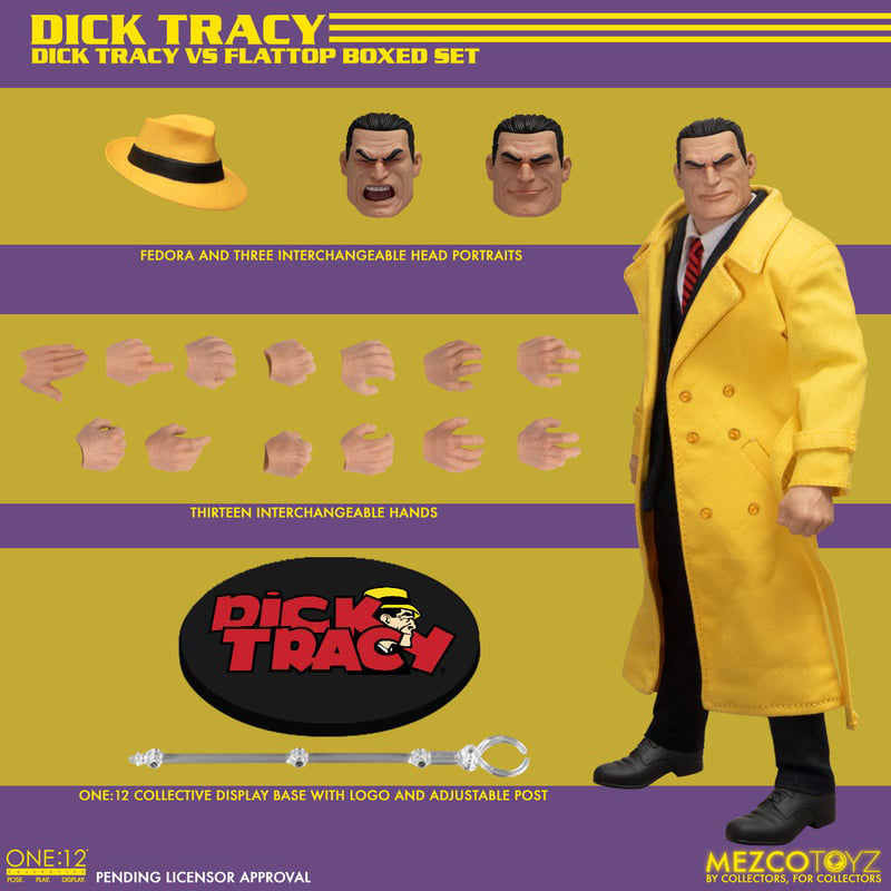 Dick Tracy Action Figures 1/12 Dick Tracy vs Flattop Box Set 17 cm