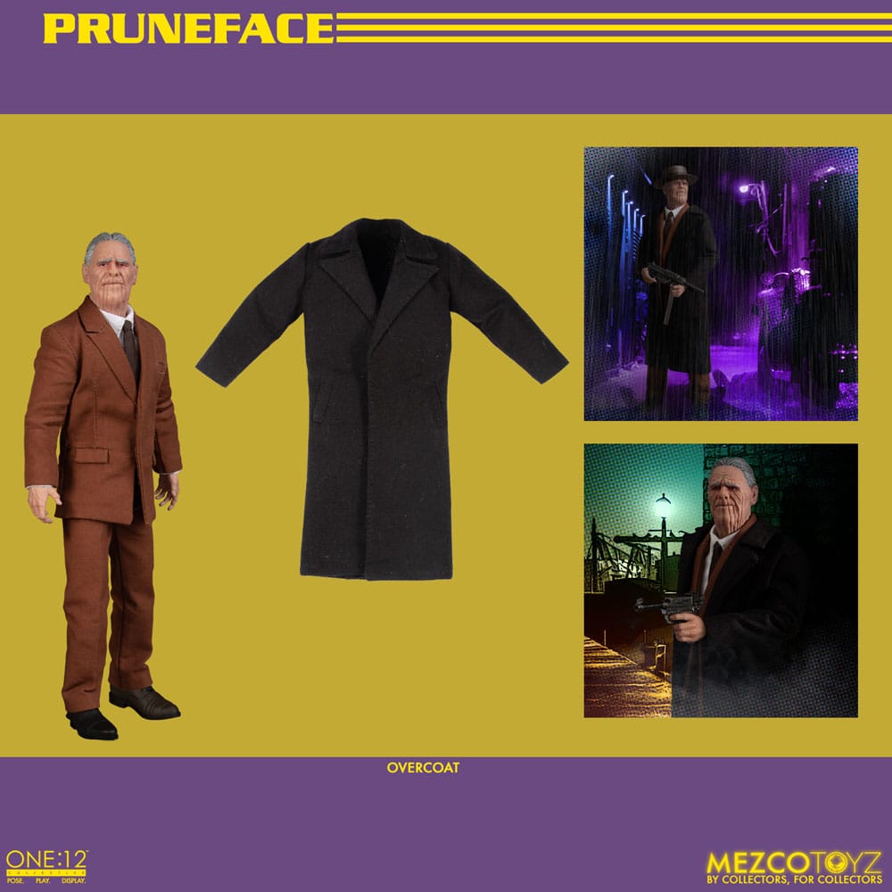 Dick Tracy Action Figure 1/12 Pruneface 17 cm