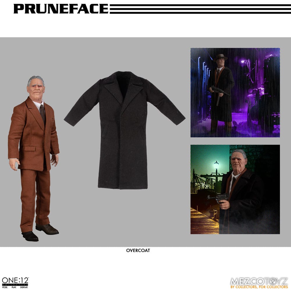 Dick Tracy Action Figure 1/12 Pruneface 17 cm