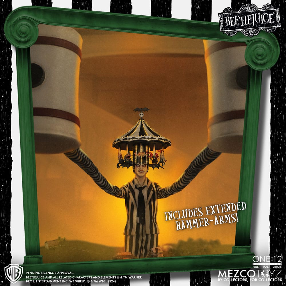 Beetlejuice Action Figure 1/12 Beetlejuice Deluxe Edition 18 cm