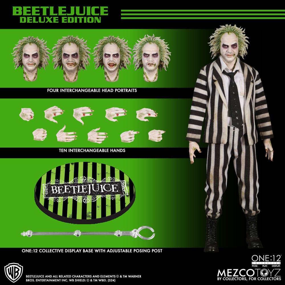 Beetlejuice Action Figure 1/12 Beetlejuice Deluxe Edition 18 cm