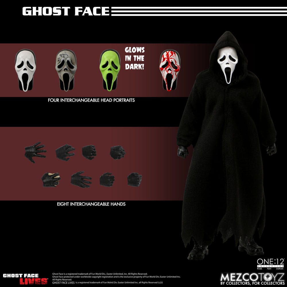 Scream Action Figure 1/12 Ghost Face 16 cm