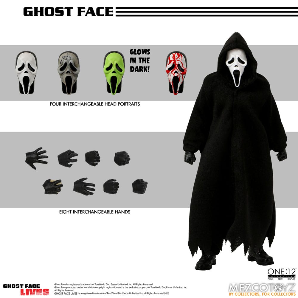 Scream Action Figure 1/12 Ghost Face 16 cm