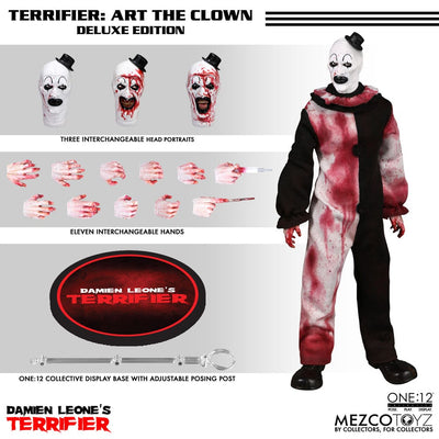 Terrifier Action Figure 1/12 Art the Clown Deluxe Edition 17 cm