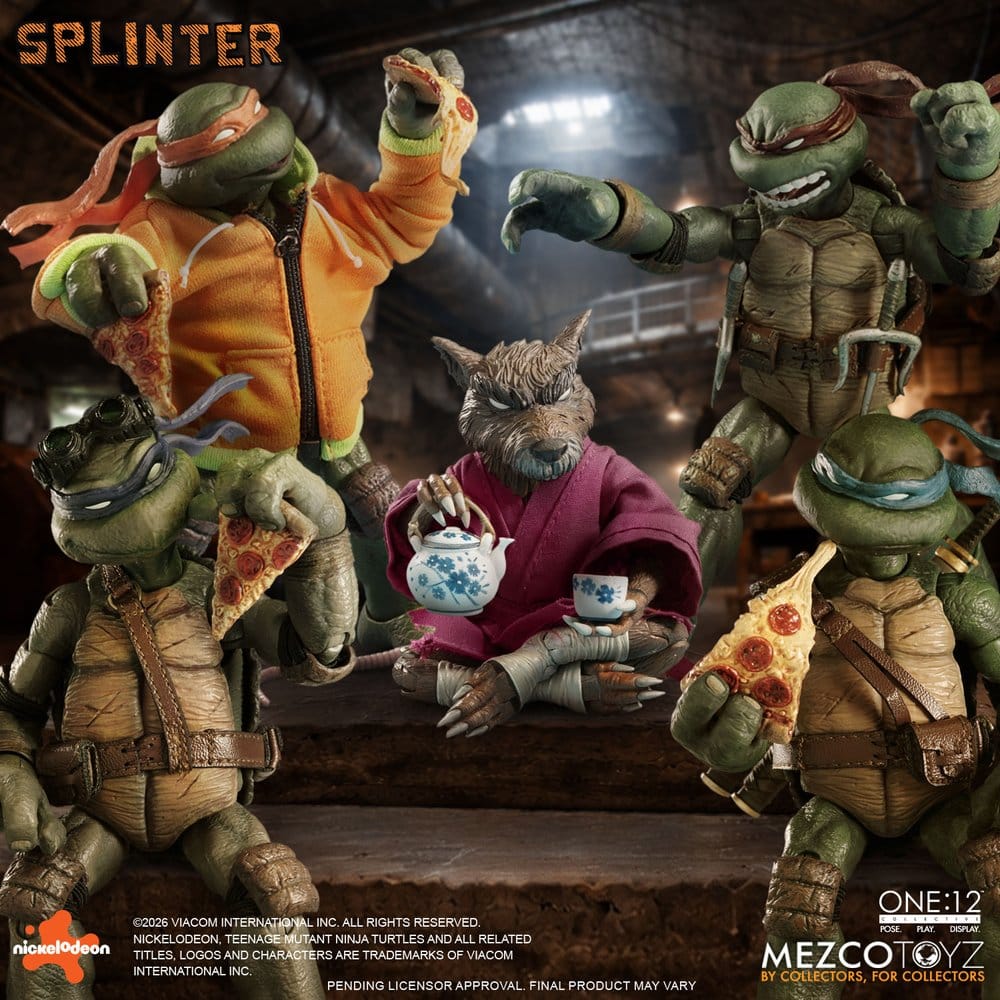Teenage Mutant Ninja Turtles One:12 Collective Action Figure 1/12 Splinter 17 cm