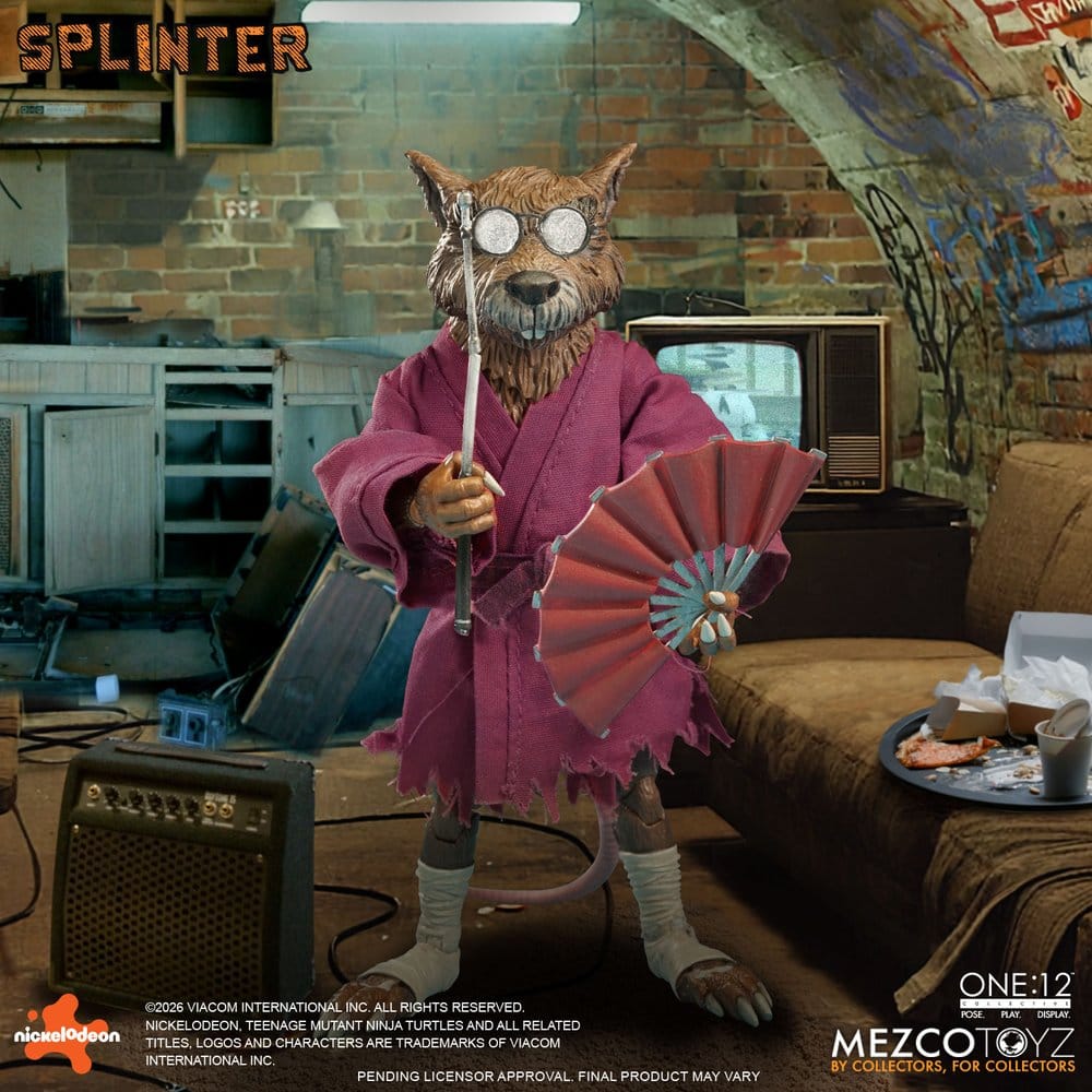 Teenage Mutant Ninja Turtles One:12 Collective Action Figure 1/12 Splinter 17 cm