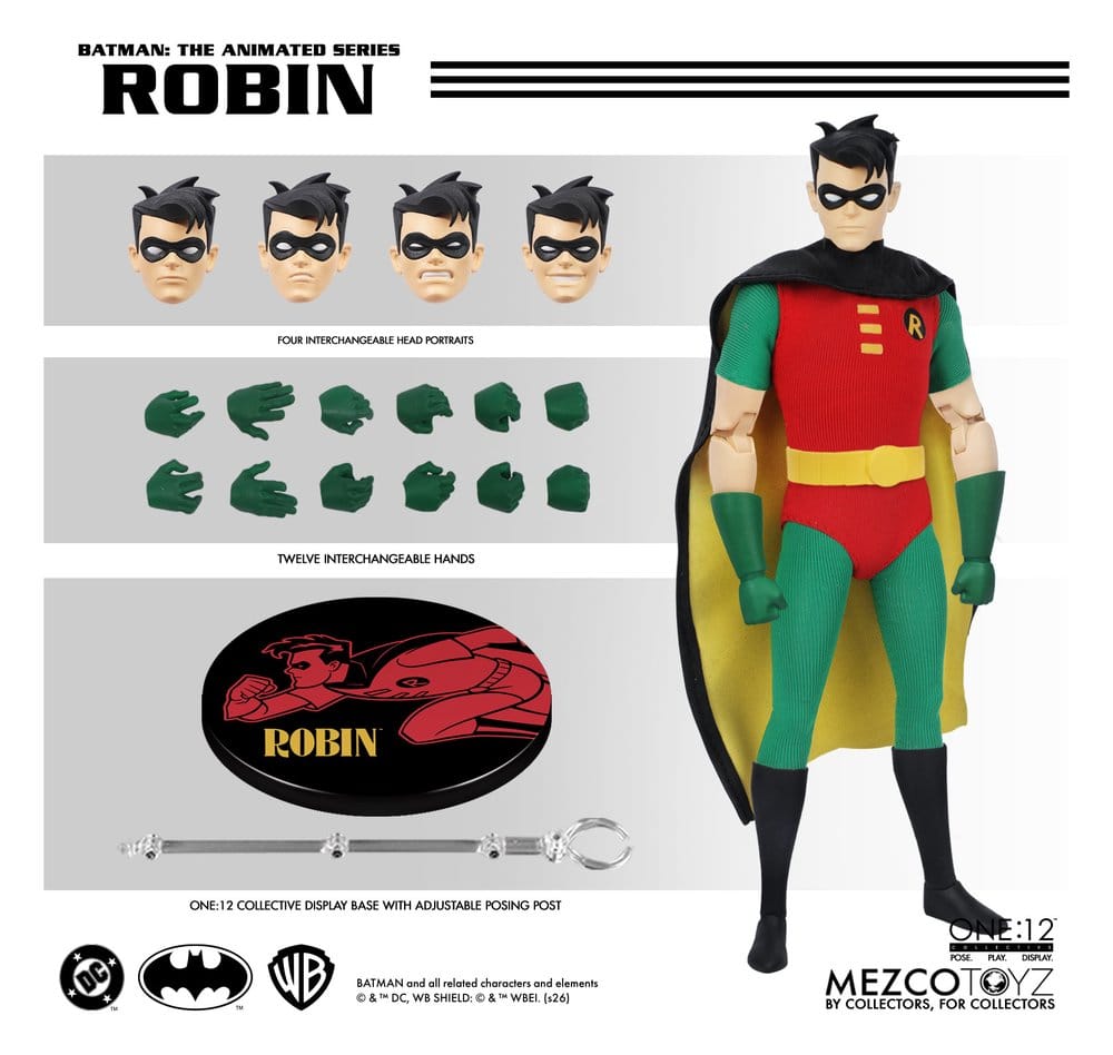 Batman: The Animated Series One:12 Collective Action Figure 1/12 Robin 17 cm