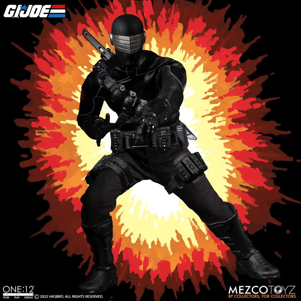 G.I. Joe Light-Up Action Figure 1/12 Snake Eyes Deluxe Edition 17 cm