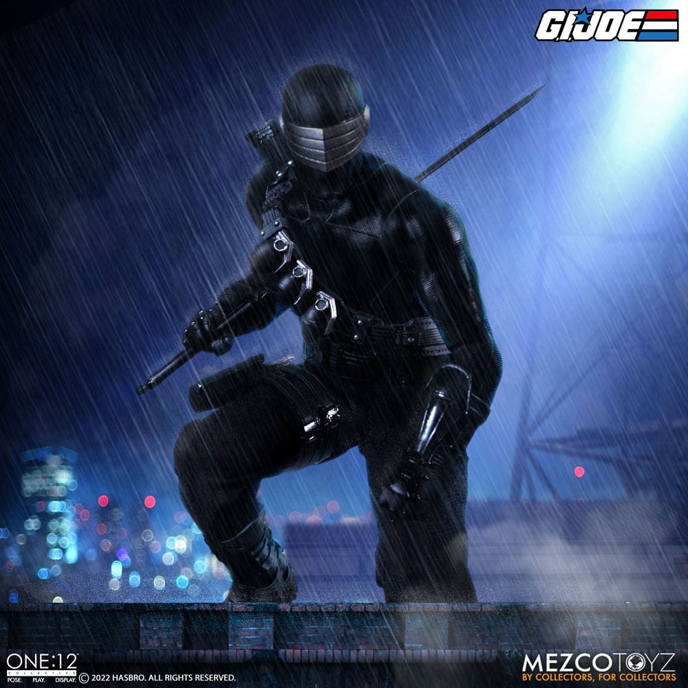 G.I. Joe Light-Up Action Figure 1/12 Snake Eyes Deluxe Edition 17 cm