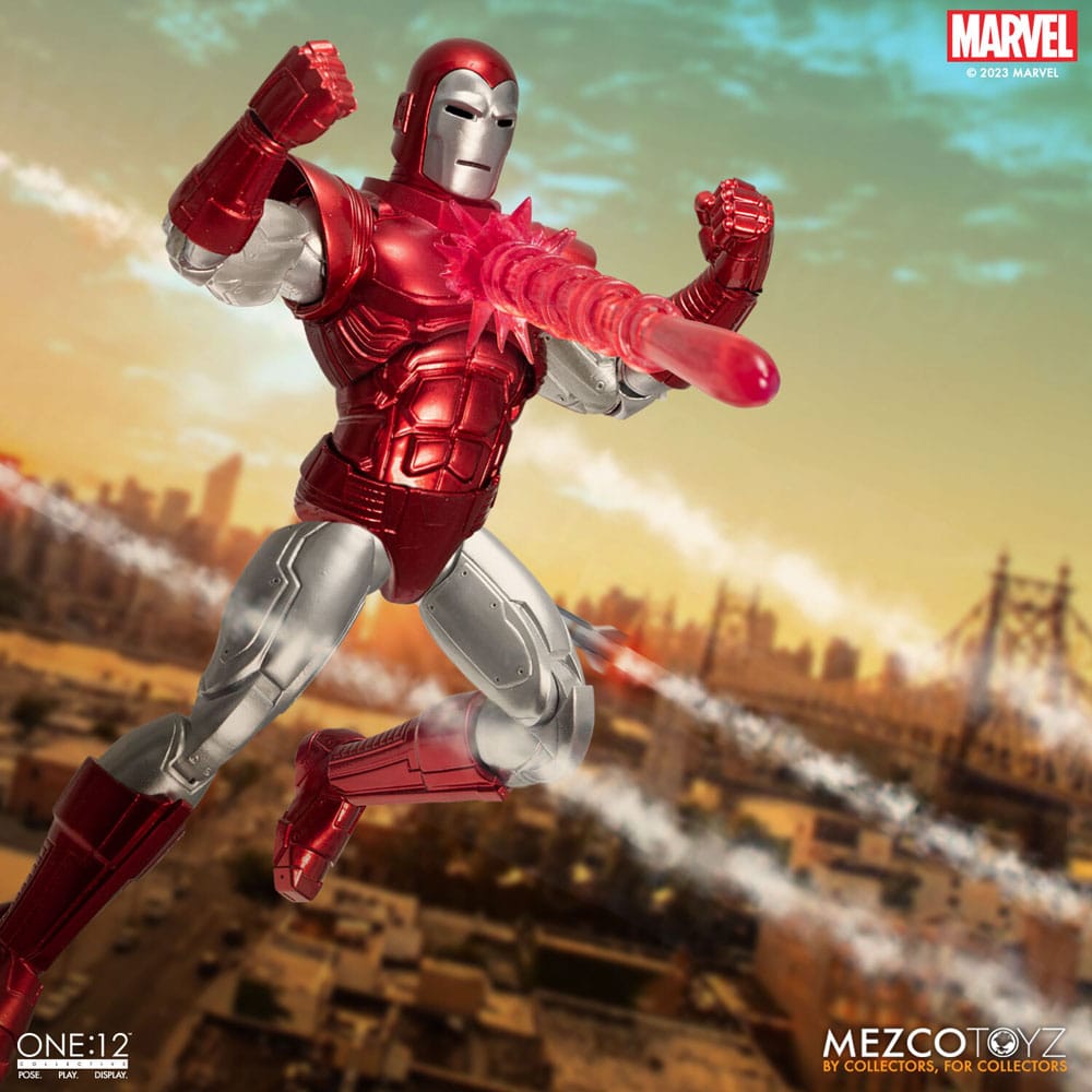 Marvel Action Figure 1/12 Iron Man (Silver Centurion Edition) 16 cm