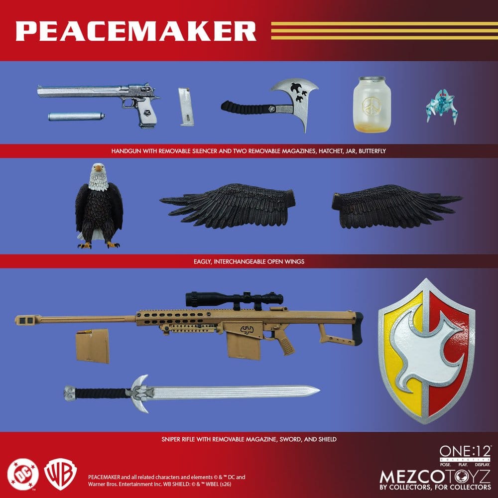 DC Comics One:12 Collective Action Figure 1/12 Peacemaker 17 cm