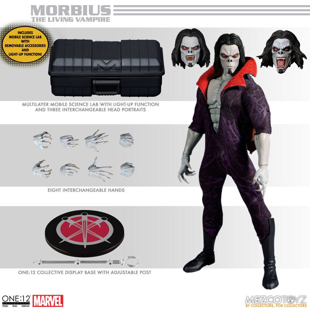 Marvel Universe Light-Up Action Figure 1/12 Morbius 17 cm