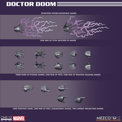 Marvel Action Figure 1/12 Doctor Doom 17 cm