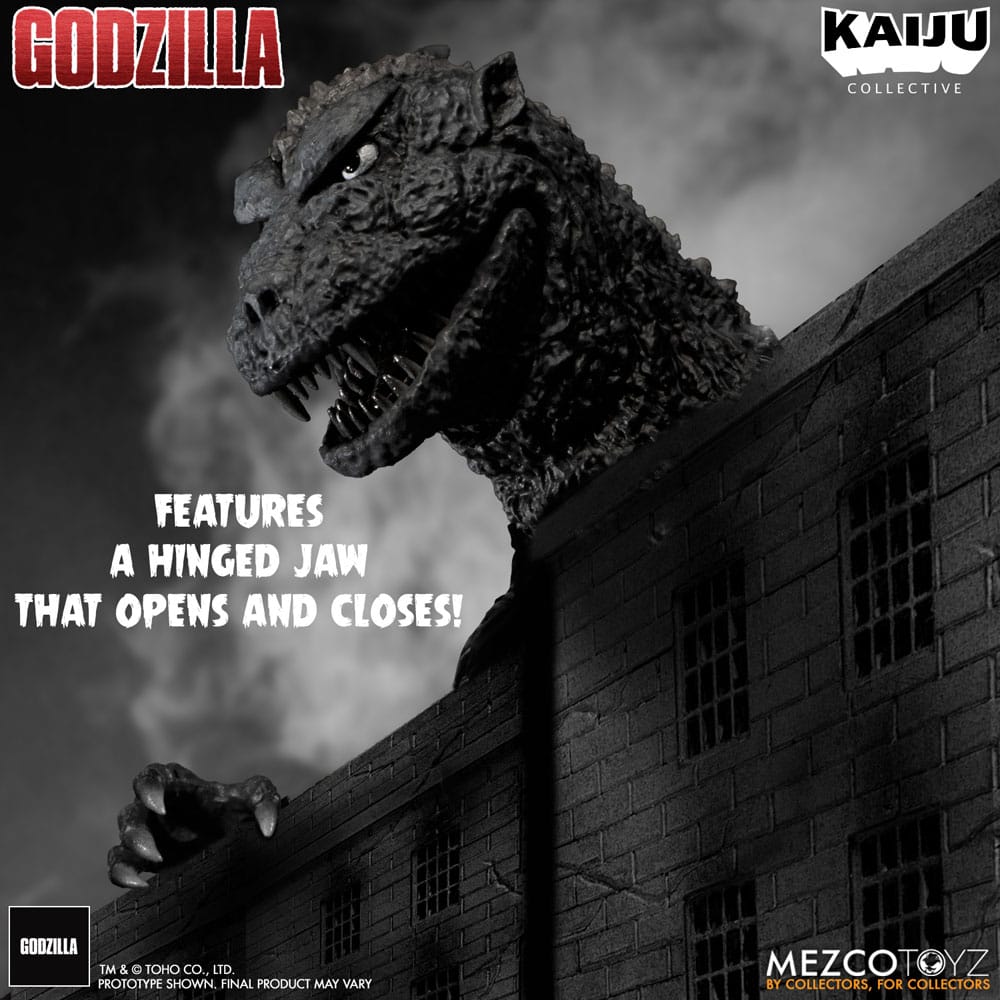 Godzilla (1954) Kaiju Collective Action Figure Godzilla - Black & White Edition 20 cm