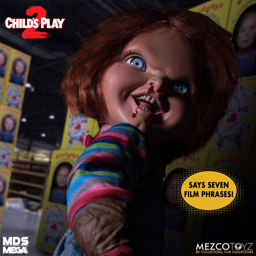 Child´s Play 2 Designer Series Talking Menacing Chucky 38 cm