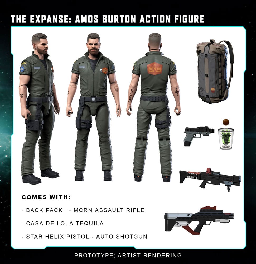 The Expanse Action Figure Amos Burton 20 cm