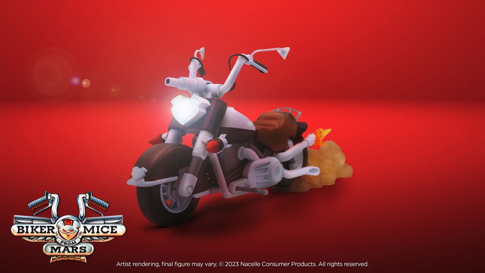 Biker Mice From Mars Vehicle Throttle's Martian Monster Bike 23 cm