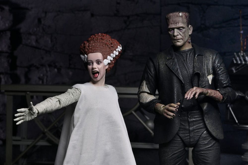 Universal Monsters Action Figures 2-Pack Bride of Frankenstein 90th Anniversary The Monster & His Mate 18 cm