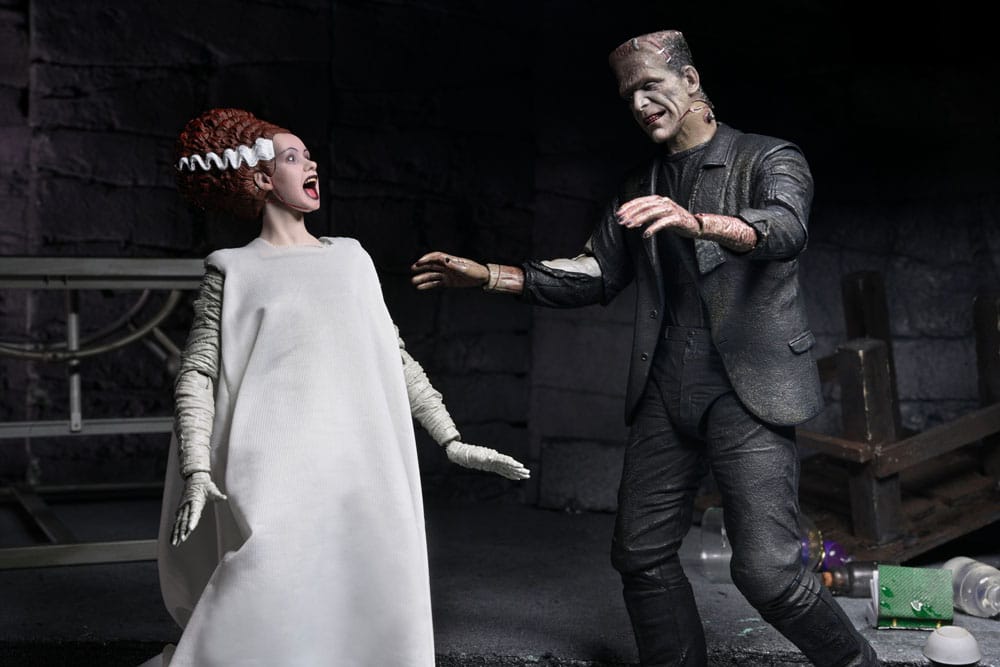 Universal Monsters Action Figures 2-Pack Bride of Frankenstein 90th Anniversary The Monster & His Mate 18 cm