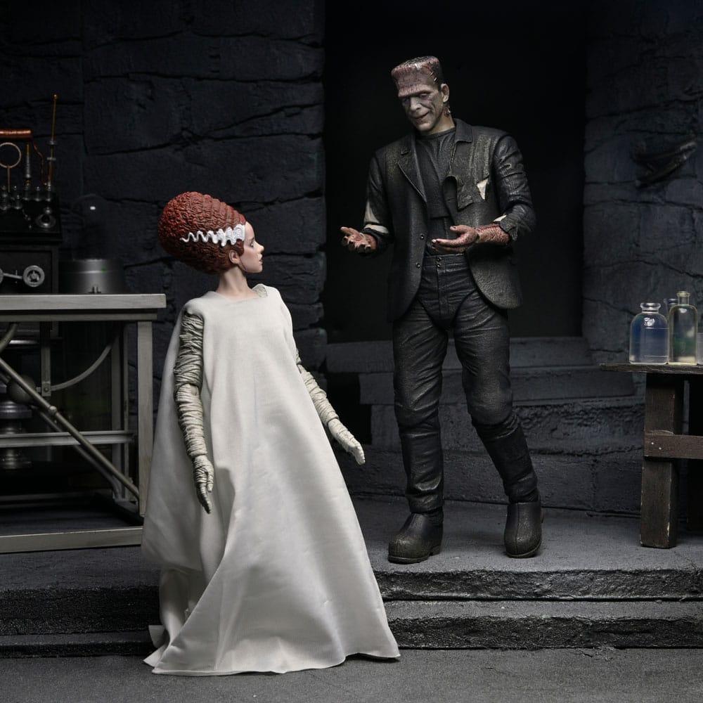 Universal Monsters Action Figures 2-Pack Bride of Frankenstein 90th Anniversary The Monster & His Mate 18 cm