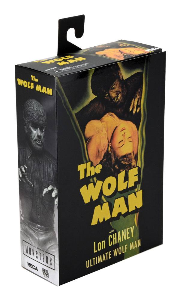 Universal Monsters Action Figure Ultimate The Wolf Man (Black & White) 18 cm