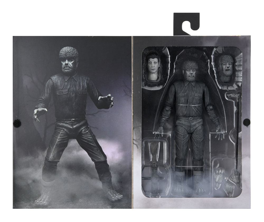 Universal Monsters Action Figure Ultimate The Wolf Man (Black & White) 18 cm