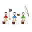 DuckTales Ultimate Action Figures 3-Pack Huey, Dewey, and Louie 18 cm