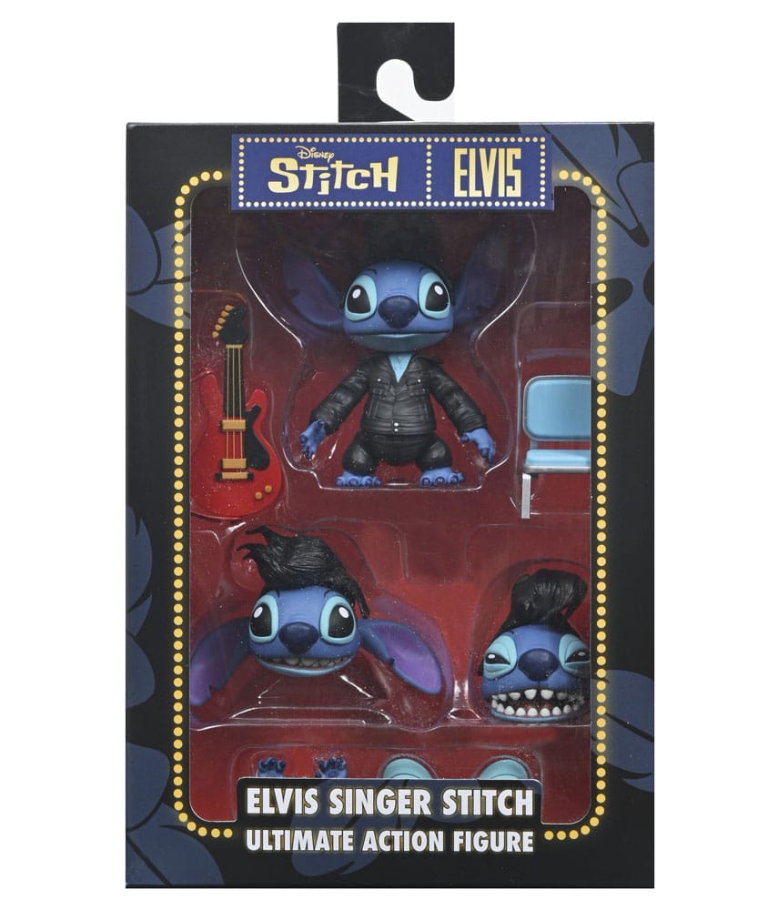 Lilo & Stitch Action Figure Ultimate Singer Elvis Stitch 7 cm