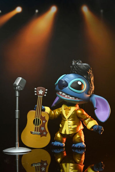 Lilo &amp; Stitch Action Figure Ultimate Gold Suit Elvis Stitch 18 cm